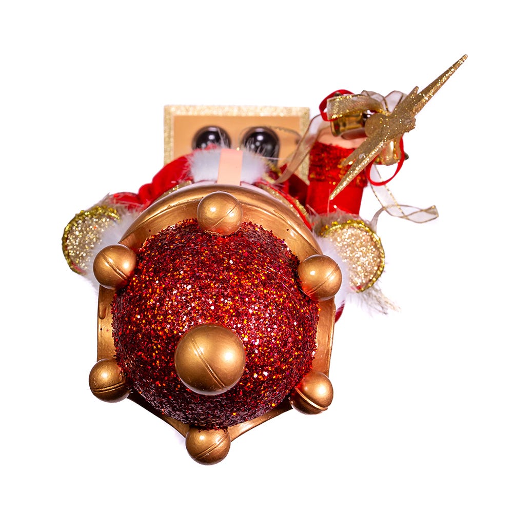 Kurt Adler 32-Inch Plastic Red and Gold King Nutcracker